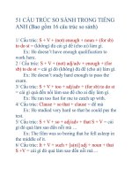 51 CẤU TRÚC SO SÁNH TRONG TIẾNG ANH