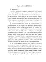 A study on application of some reading techniques to doing IELTS reading comprehension tasks for the 1st – year english majors in the foreign language department, hai phong university 