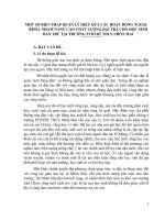 Một số biện pháp quản lí hiệu quả các hoạt động ngoại khóa nhằm nâng cao chất lượng đại trà cho học sinh bán trú tại trường PTDTBT THCS nhôn mai 