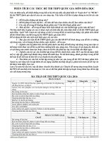 Cau truc chi tiet de thi THPTQG mon hoa