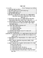 Ảnh hưởng của hiệp định thương mại song phương việt nam  hoa kỳ 