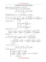 BẤT ĐẲNG THỨC TRONG các kỳ THI đại học  (mới)