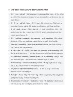 84 cấu TRÚC THÔNG DỤNG TRONG TIẾNG ANH