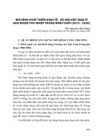 MÔ HÌNH PHÁT TRIỂN KINH TẾ - XÃ HỘI VIỆT NAM Ở GIAI ĐOẠN THU NHẬP TRUNG BÌNH THẤP (2012 - 2020)