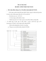 Báo cáo thực hành bộ điều CHỈNH NHIỆT độ TZN4M 