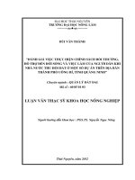 Đánh Giá Việc Thực Hiện Chính Sách Bồi Thường, Hỗ Trợ Đến Đời Sống Và Việc Làm Của Người Dân Khi Nhà Nước Thu Hồi Đất Một Số Dự Án Thành Phố Uông Bí, Quảng Ninh