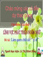 Lam quen chu cai e ê