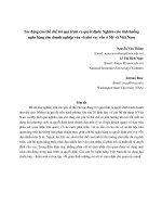 Tác động của thể chế tới quá trình ra quyết định: Nghiên cứu tình huống ngân hàng cho doanh nghiệp vừa và nhỏ vay vốn ở Mỹ và Việt Nam