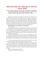 MỘT SỐ NGHI TỤC LIÊN QUAN TỚI ÂM NHẠC HRÊ