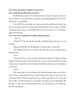 ĐỀ CƯƠNG HỆ THỐNG THÔNG TIN QUẢN lý