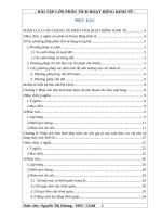 Phân tích chỉ tiêu doanh thu theo mặt hàng và chỉ tiêu giá trị sản xuất theo các chỉ tiêu sử dụng máy móc thiết bị 