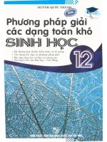 Phương pháp giải các dạng toán khó sinh học 12