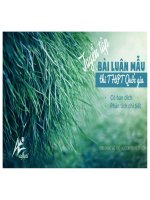 tuyển tập bài luận mẫu thi THPT quốc gia môn tiếng anh