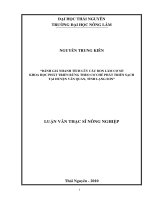 Đánh Giá Nhanh Tích Lũy Các Bon Làm Cơ Sở Khoa Học Phát Triển Rừng Theo Cơ Chế Phát Triển Sạch Tại Huyện Văn Quan, Tỉnh Lạng Sơn