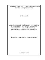 MỘT số BIỆN PHÁP PHÁT TRIỂN THỊ TRƯỜNG bảo HIỂM PHI NHÂN THỌ tại CÔNG TY bảo HIỂM AAA CHI NHÁNH hải PHÒNG 
