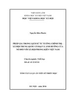 Pháp gia trong lịch sử tư tưởng chính trị   xã hội trung quốc cổ đại và ảnh hưởng của nó đối với xã hội phong kiến việt nam (TT) 