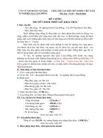 HỒ SƠ TỈA THƯA CHẶT NUÔI DƯỠNG