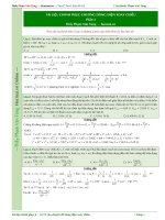 TÀI LIỆU CHINH PHỤC CHƯƠNG DÒNG ĐIỆN XOAY CHIỀU