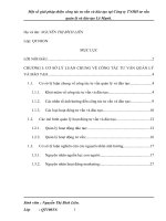 Một số giải pháp thiện công tác tư vấn và đào tạo tại công ty TNHH tư vấn quản lý và đào tạo lê mạnh  