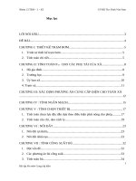 Đề tài thiết kế CUNG CẤP ĐIỆN cho xã nông nghiệp