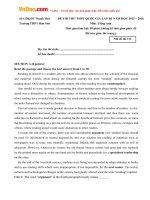 de thi thu thpt quoc gia mon tieng anh nam 2016 truong thpt bim son thanh hoa lan 3 