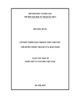 Cô đơn thời gian trong tiểu thuyết nỗi buồn chiến tranh của bảo ninh