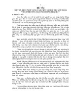 MỘT SỐ BIỆN PHÁP NÂNG CAO CHẤT LƯỢNG ĐỘI NGŨ GIÁO VIÊN Ở TRƯỜNG MẦM NON HỒNG THÁI TÂY