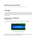Giới thiệu cơ bản về LCD 16x2