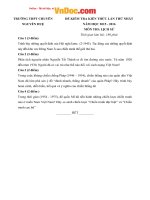 bo de thi thu thpt quoc gia nam 2016 mon lich su so 3