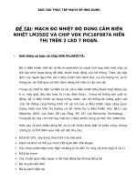 MẠCH ĐO NHIỆT ĐỘ DÙNG CẢM BIẾN NHIỆT LM35DZ VÀ CHIP VDK PIC16F887A HIỂN THỊ TRÊN 2 LED 7 ĐOẠN.