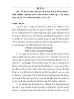 Một số biện pháp chỉ đạo tích hợp nội dung giáo dục dinh dưỡng cho trẻ mẫu giáo 5 - 6 tuổi thông qua các hoạt động ở trường mầm non Hồng Thái Tây