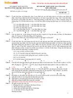 de thi thu thpt quoc gia mon sinh hoc nam 2016 truong thpt noi tru thai nguyen 