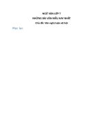 Văn mẫu lớp 7 văn nghị luận