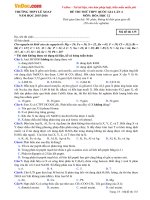 de thi thu thpt quoc gia mon hoa hoc nam 2016 truong thpt le xoay vinh phuc lan 4 