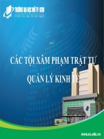CÁC tội xâm PHẠM TRẬT tự QUẢN lý KINH tế