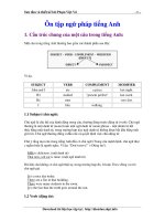 NGU PHAP TIENG ANH Luyen thi ĐH THPTQG