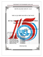 Tiểu luận nguyên lý kế toán