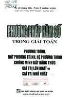 phuong phap HAM SO trong giai toan 12 ( LUYEN THI DAI HOC 2016)