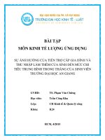 Tieu luan kinh te luong
