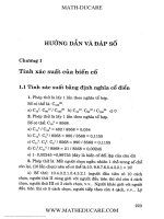 giai bai tap XAT SUAT THONG KE  lop 12 phan 2