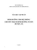 TỔNG QUAN VỀ NUÔI DƯỠNG TRẺ NHỎ