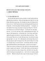 phương pháp hình thành và bồi dưỡng kỹ năng giáo tiếp cho học sinh dân tộc lớp 1