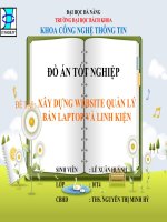 Xây dựng website quản lý bán laptop và linh kiện 