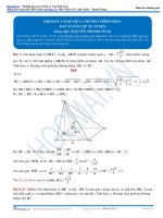 BÀI TẬP KHOẢNG CÁCH HAI ĐƯỜNG CHÉO NHAU THẦY NGUYỄN THANH TÙNG