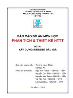 báo cáo đồ án môn học phân tích và thiết kế hệ thống thông tin XÂY DỰNG WEBSIDE ĐẤU GIÁ