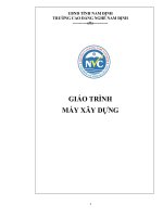 Giáo trình máy xây dựng  phần 1