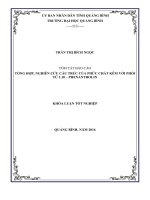 Trần thị bích ngọc  ĐHSP hóa k54  báo cáo tóm tắt khóa luận