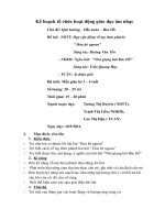 Kế hoạch tổ chức hoạt động giáo dục âm nhạc Chủ đề: Quê hương – Đất nước – Bác Hồ