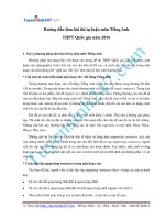 Hướng dẫn làm bài tự luận môn Tiếng Anh kỳ thi THPT Quốc Gia 2016