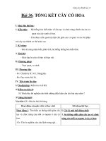 giáo án sinh học 6 bài 36  tổng kết về cây có hoa